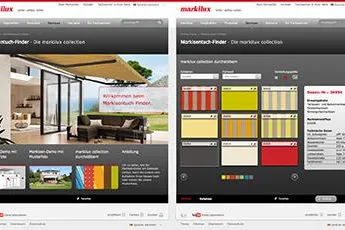 Bild: Sonnenschutz der passt und gefällt - Mit praktischem Onlinetool von markilux schnell zum Wunsch-Markisentuch