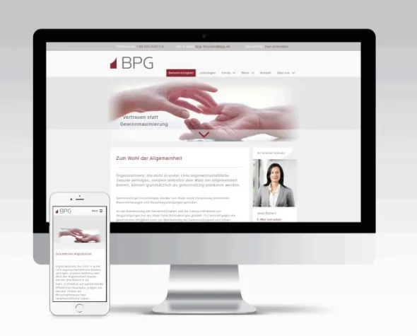 Bild: www.gemeinnützigkeit-dresden.de - neue Internetpräsenz der BPG Beratungs- und Prüfungsgesellschaft Dresden mbH