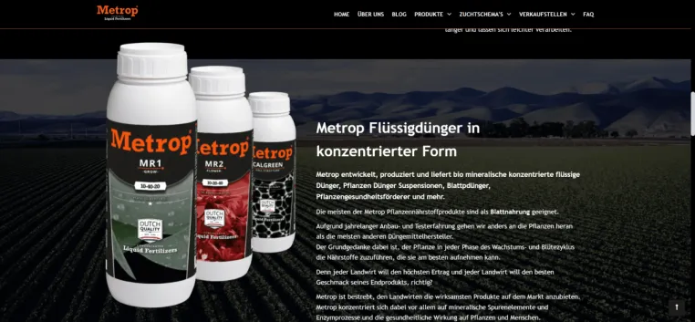 Bild: Metrop führt hochkonzentrierten Flüssigdünger für nachhaltige Landwirtschaft ein