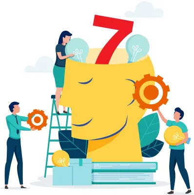 Die Zahl 7 kann das Vokabellernen deutlich erleichtern Bild: Die Zahl 7 kann das Vokabellernen deutlich erleichtern