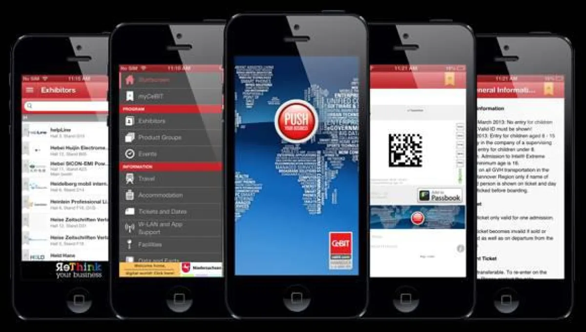 CeBIT MesseApp 2013 von Heidelberg Mobil International GmbH