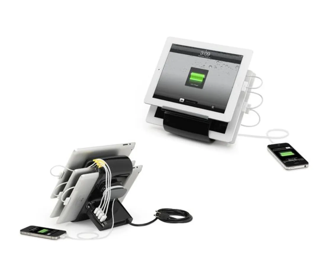 Clevere Ladestation für bis zu vier iPads / iOS Devices
