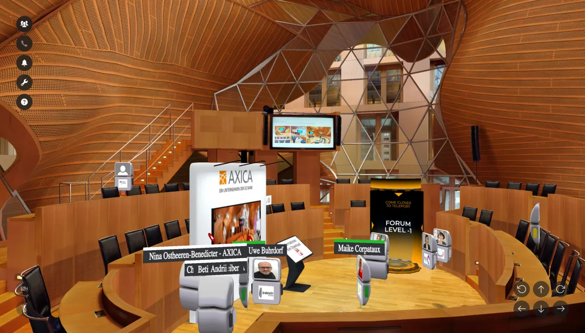 Meet your digital twin - virtuelle Kundenveranstaltung in der AXICA (© www.axica.de)