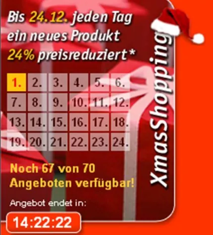 Bild: Xmas-Shopping bei print24