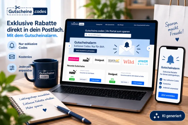 Bild: Exklusive Rabatte statt Massenware: gutscheine.codes schärft den Gutscheinalarm