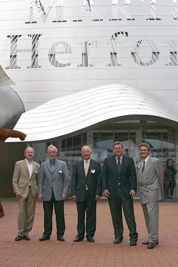 Team Melitta SystemService: die Sieger des Melitta Innovationspreises mit Dr. Thomas Bentz, pers. haftender Gesellschafter der Melitta-Gruppe (rechts).