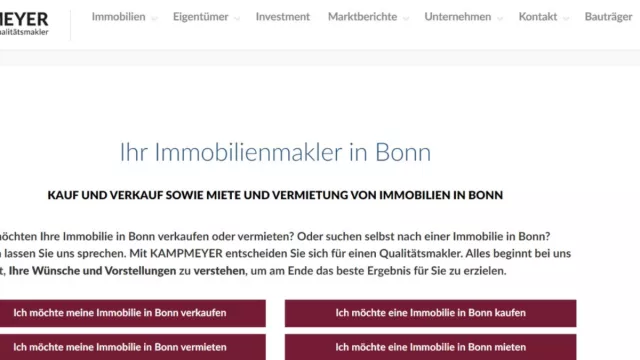 Kampmeyer Immobilien: Ihr Immobilienmakler in Bonn und Umgebung Bild: Kampmeyer Immobilien: Ihr Immobilienmakler in Bonn und Umgebung