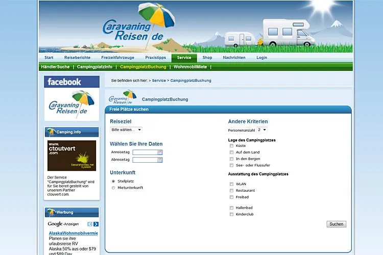 Rund 1000 Campingplätze in Europa online buchen Bild: Rund 1000 Campingplätze in Europa online buchen