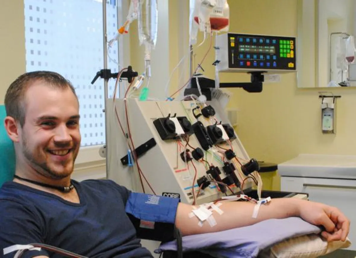 René Francescon macht sich für das Thema Stammzellspende stark.