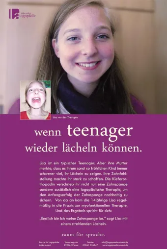 Bild: Endlich ohne Zahnspange. - Wenn Teenager wieder lächeln können.