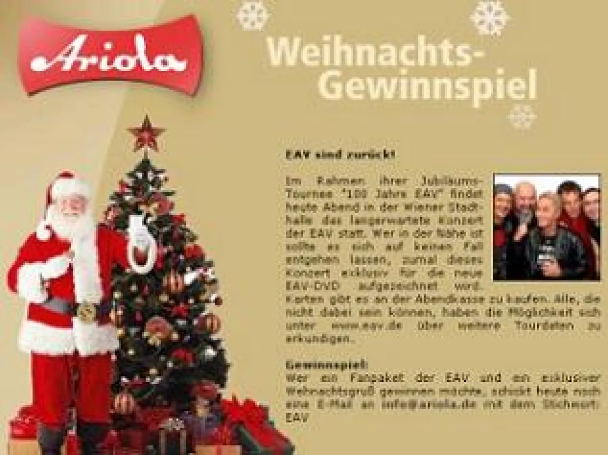 Der große Ariola.de Adventskalender