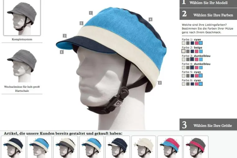 Bild: helt-pro® präsentiert seinen neuen Konfigurator für individuellen Kopfschutz