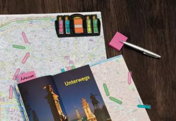 Bild: Den Urlaub entspannt genießen: Flexible Planung mit den Post-it Organisationshelfern