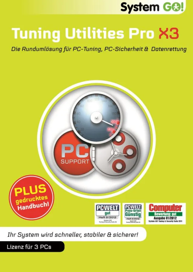 Das Flaggschiff der System GO!-Serie macht mit 20 Teilprogrammen Windows schneller und sicherer.