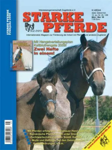 Bild: Fachzeitschrift Starke Pferde veröffentlicht Hengstverteilungsplan Kaltbluthengste 2008