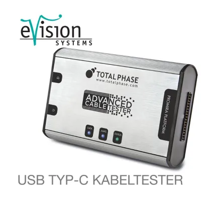 Bild: eVision Systems kündigt USB TYP-C Kabeltester von Total Phase mit umfangreichen Funktionen an