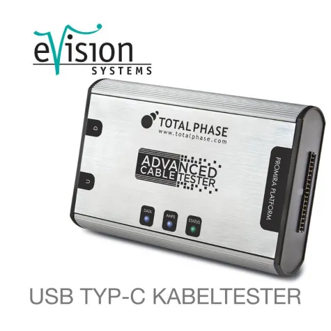 Bild: eVision Systems kündigt USB TYP-C Kabeltester von Total Phase mit umfangreichen Funktionen an