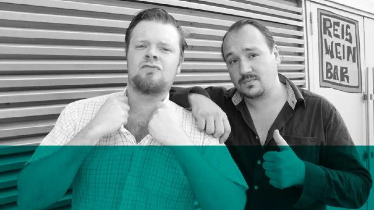 Thomas Korn und Blanko Fiktschen von der Reisweinbar
