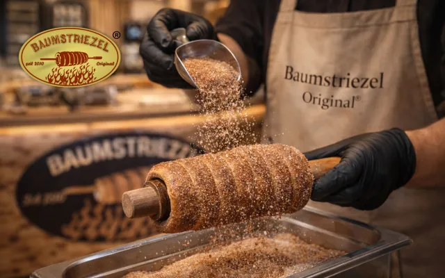 Bild: Baumstriezel-Original® startet erstes Chimney Cake Franchise in Deutschland mit exklusivem ECE-Zugang
