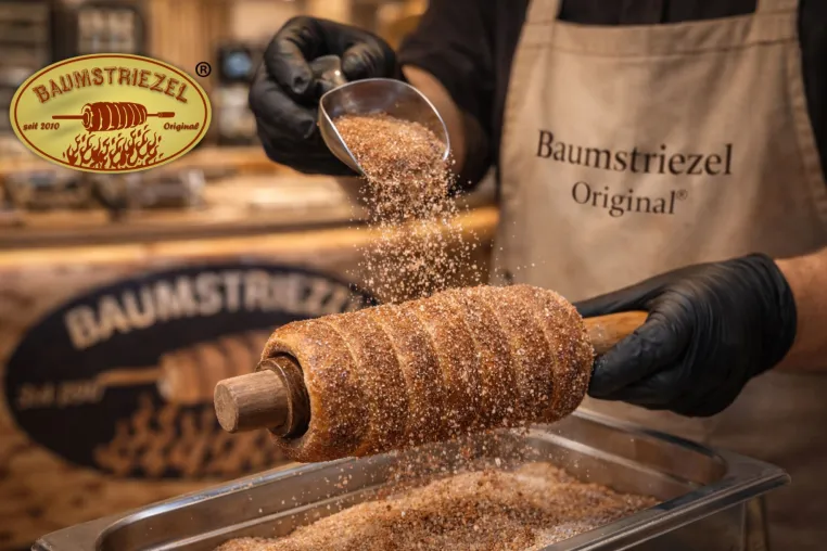 Bild: Baumstriezel-Original® startet erstes Chimney Cake Franchise in Deutschland mit exklusivem ECE-Zugang