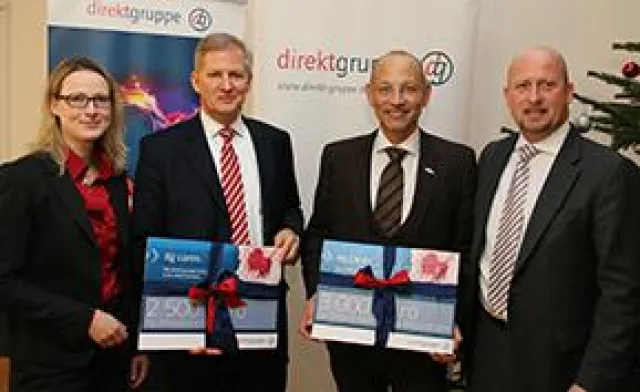 Bild: Aktion dg cares: direkt gruppe spendet 8.000 Euro