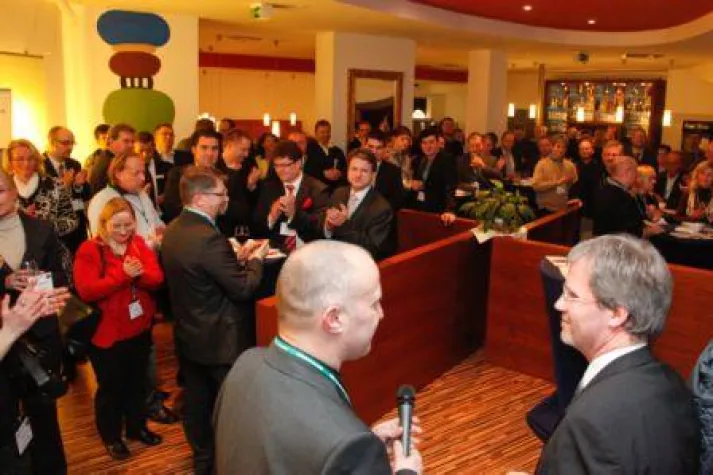Bild: Über 100 Teilnehmer bei der 3. Business Lounge der Wirtschaftsjunioren Magdeburg