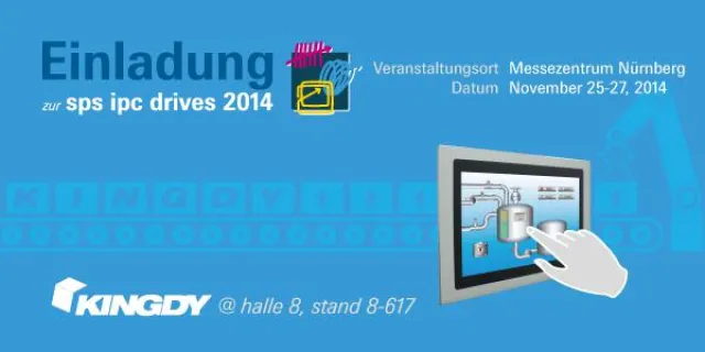 SPS IPC Drives beginnt 8 Wochen später. Kingdy laden Sie ein, seine neurste Industrie PCs in dem Stand 8-617 Bild: SPS IPC Drives beginnt 8 Wochen später. Kingdy laden Sie ein, seine neurste Industrie PCs in dem Stand 8-617