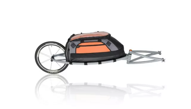 Bild: Neuer einrädiger Fahrradanhänger von AIOLOS wird auf der Eurobike 2009 in Friedrichshafen präsentiert