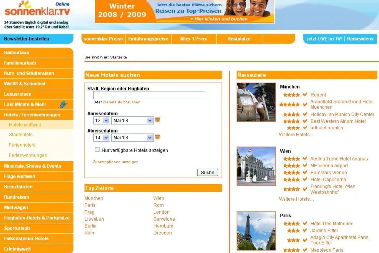 Bild: sonnenklar.TV Online bindet komplettes Hotelportfolio von Booking.com ein
