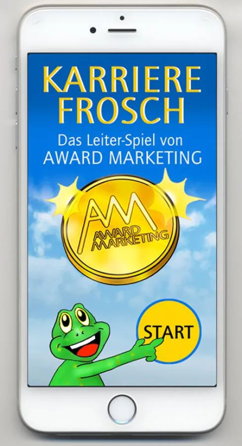 Geschenk der Award Marketing GmbH im App-Store: der Karriere-Frosch