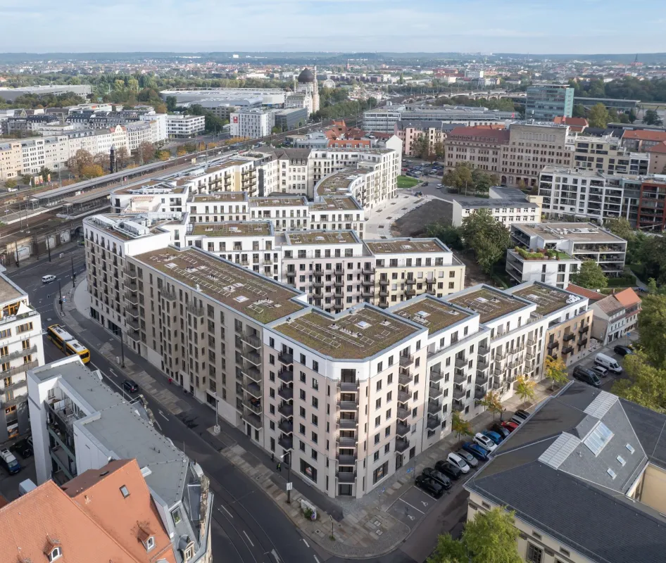 Mixed-Use-Quartier Schützengarten, Dresden (© PORR)