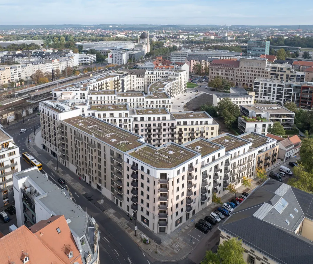 Mixed-Use-Quartier Schützengarten, Dresden (© PORR)