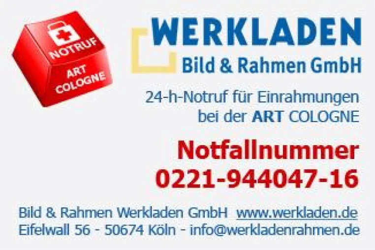 Werkladen bietet Einrahmungs-Notfallservice zur ART COLOGNE 2012 Bild: Werkladen bietet Einrahmungs-Notfallservice zur ART COLOGNE 2012