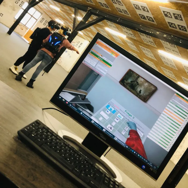 Virtual Reality in der Pflegeausbildung bei avendi (© avendi Senioren Service)
