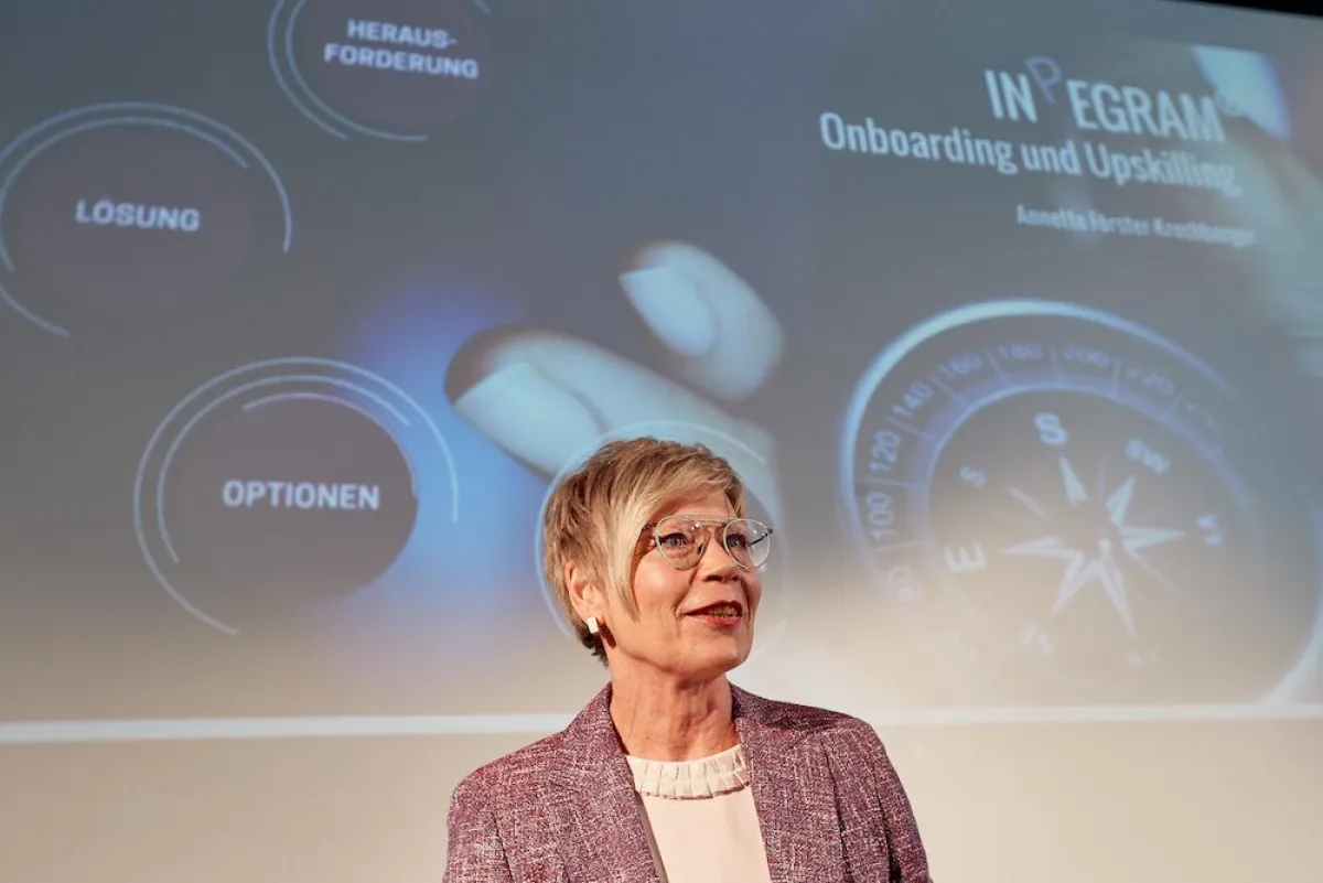 Annette Förster-Krechberger präsentiert Inpegram. Foto: Markus Contius