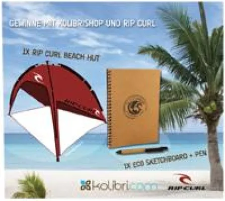 Kolibrishop-Gewinnspiel mit Preisen von Rip Curl Bild: Kolibrishop-Gewinnspiel mit Preisen von Rip Curl