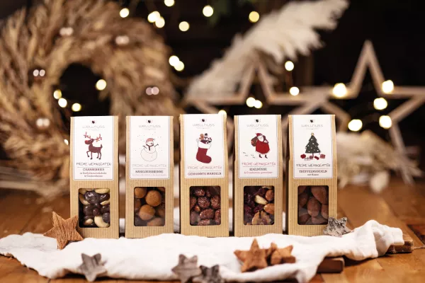 Bild: Nachhaltige Weihnachtsgeschenke von wellnuss für Mitarbeiter & Kunden 