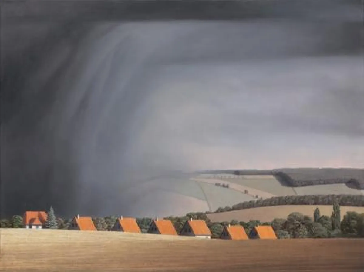 Markus Matthias Krüger, Unwetter, 2011, Acryl/Öl auf Leinwand, 90 x 120 cm