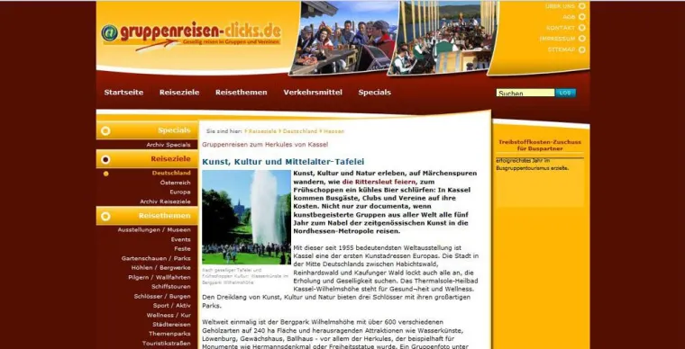 Bild: Zünftiger Frühschoppen beim Herkules - Das Club- und Vereinsausflugs-Ziel Kassel in gruppenreisen-clicks.de