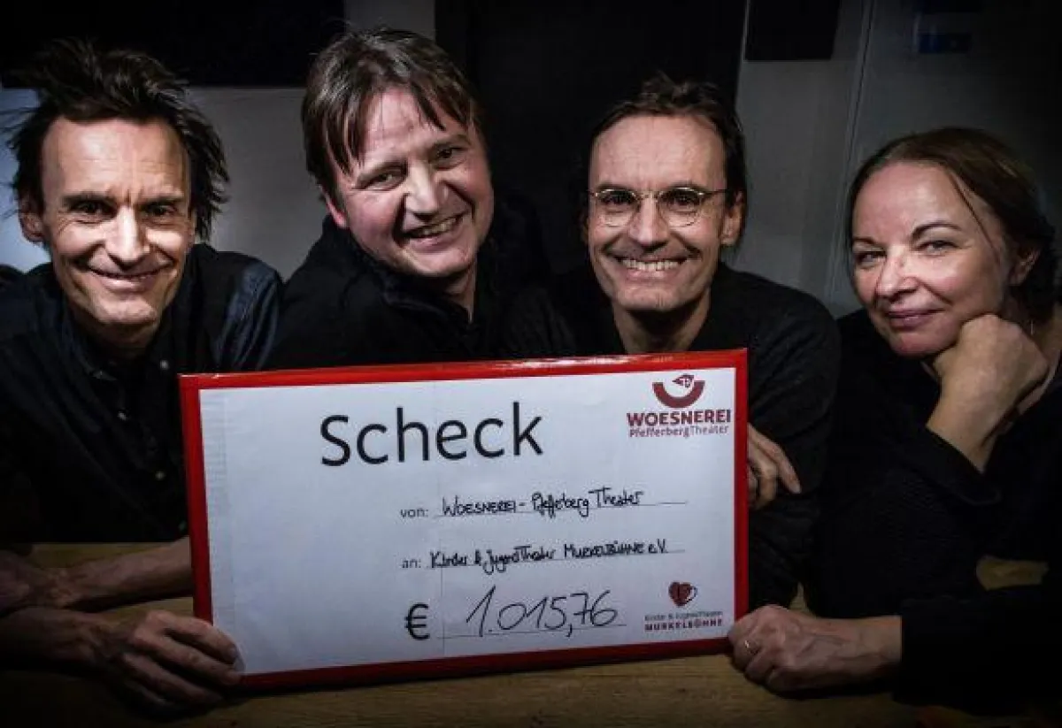 Die Macher der Bühnen (v.l.n.r.): Ralph Woesner, Matthias Kubusch, Ingo Woesner & Ramona Kubusch