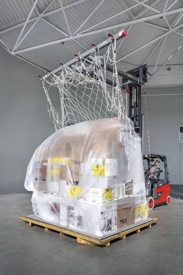 Dank der durchdachten Konstruktion ist für die Vernetzung per CargoSpider nur ein einziger Mitarbeit