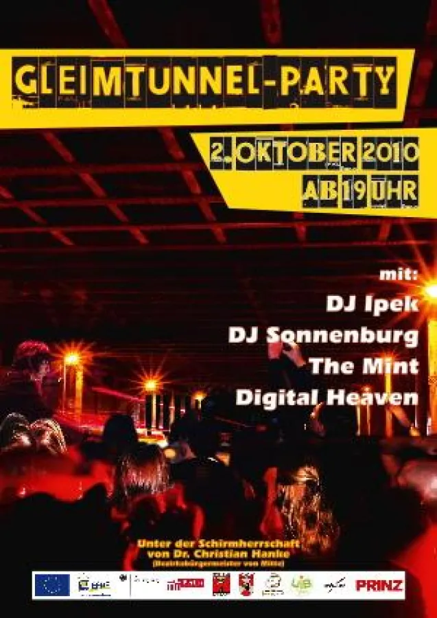 Gleimtunnel-Party Plakat 2010