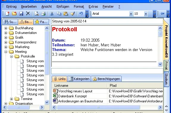 KnowHowDB 3.3: Informationen sinnvoll verwalten Bild: KnowHowDB 3.3: Informationen sinnvoll verwalten