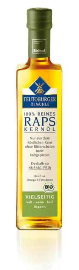 Teutoburger Ölmühle Raps-Kernöl VIELSEITIG Bio, 500 ml, UVP 6,99 Euro