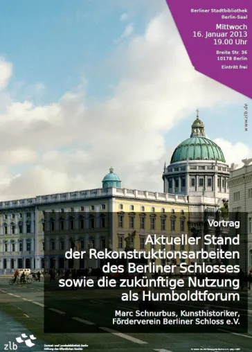 Bild: Kunsthistoriker Marc Schnurbus hält Vortrag über zukünftiges Humboldtforum