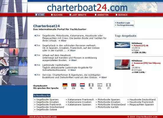 Bild: Charterboat24 - Neue Internet-Plattform für Charterer & Vercharterer