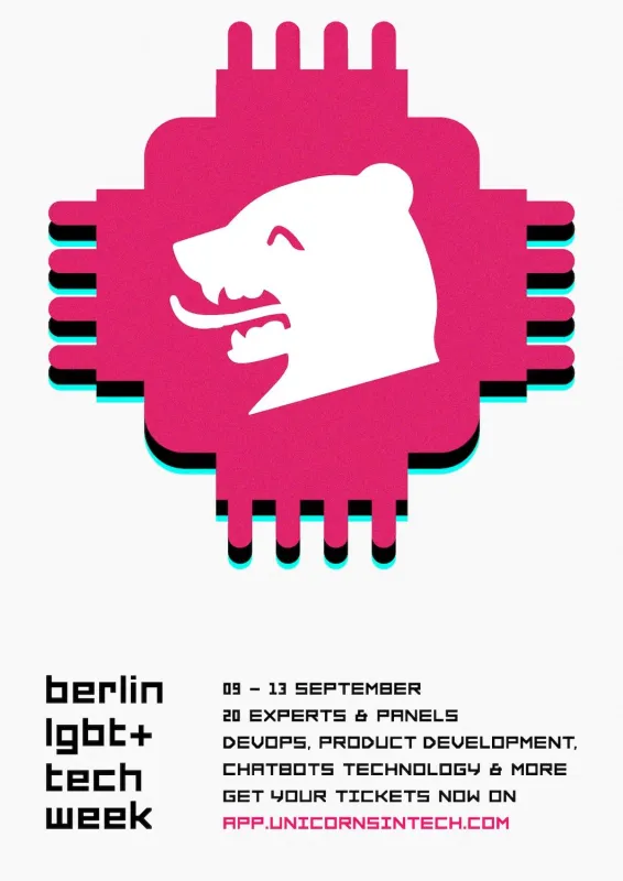 Berlin LGBT+ Tech Week Poster
