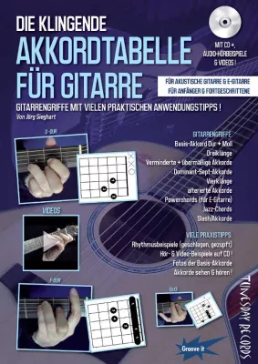 Bild: Gitarrengriffe lernen mit der klingenden Akkordtabelle für Gitarre mit CD+ (Audio/Video)