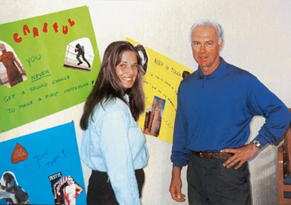 Barbara Förster und Franz Beckenbauer