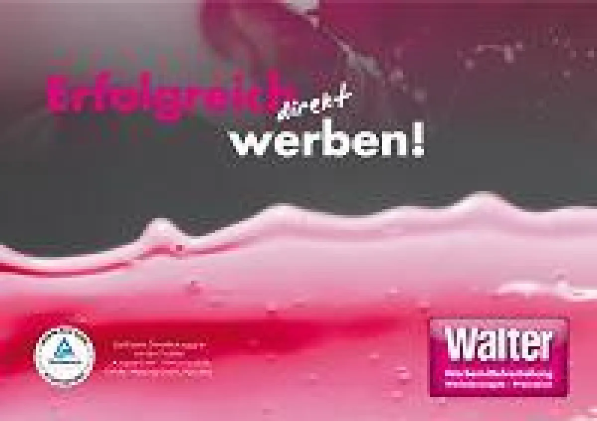Neue Broschüre der Walter Werbung